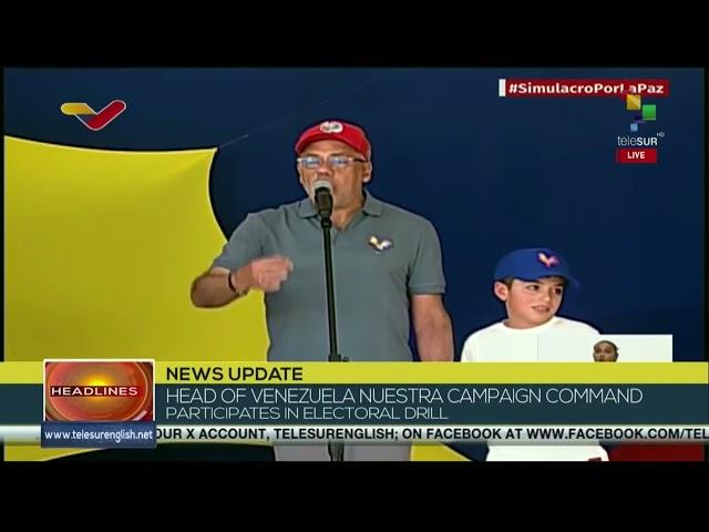 Jorge Rodriguez speaks about the Venezuelan electoral system’s example to the world