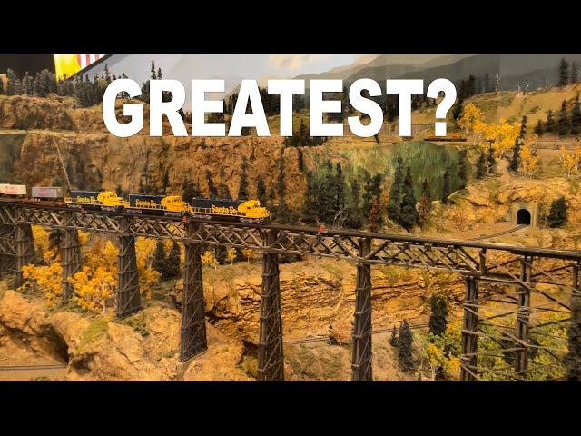 Greatest Model Railroad in The U.S.?      MASSIVE & SCENIC!