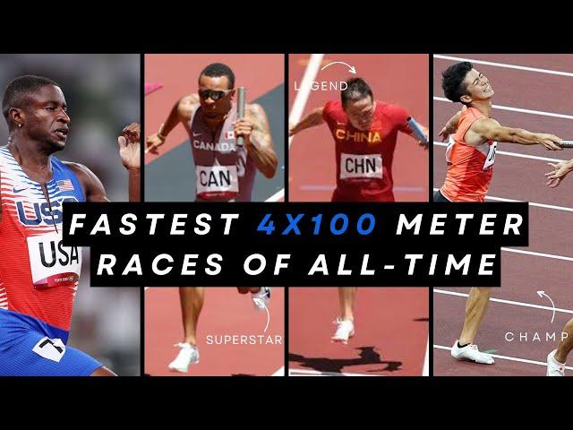 Top 10 Fastest 4 x 100 Meter Races of ALL TIME