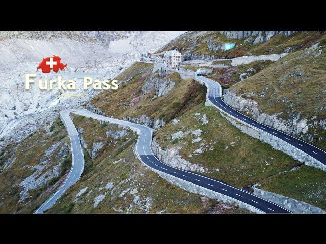 Furka Pass Switzerland | James Bond Chase Location | 4K Drone Video