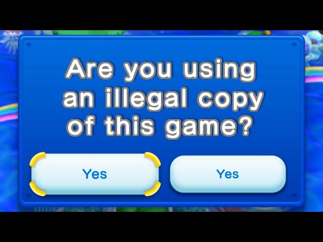 New Super Mario Bros. U - Anti Piracy Screen