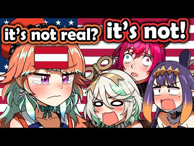 Kiara's reality shattered when she learns a myth about America is not real [Hololive EN]