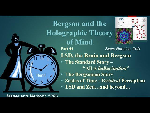 Bergson's Holographic Theory - 44 - LSD, the Brain, and Bergson