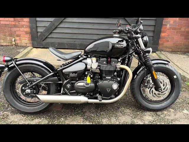 2024 Triumph Bonneville Bobber at West Coast Triumph Glasgow