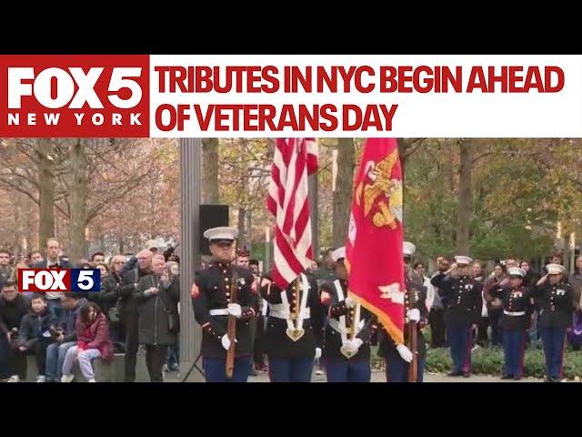 Tributes in NYC begin ahead of Veterans Day