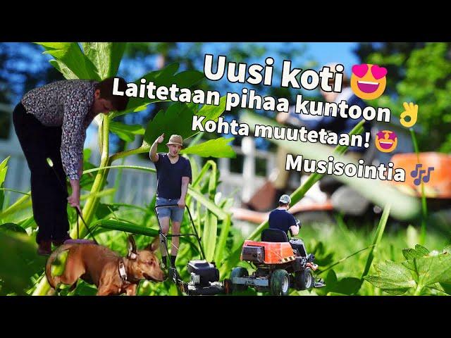 Uuden kodin pihan laittoa| Juhlimista | Vlog