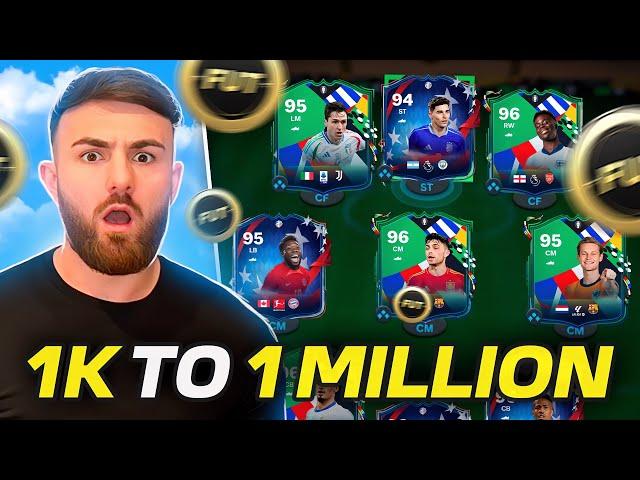 EASIEST way to go from 1k To 1 MILLION coins in EAFC 24! (How To Make 1 MILL EASY in FC 24) *GUIDE*