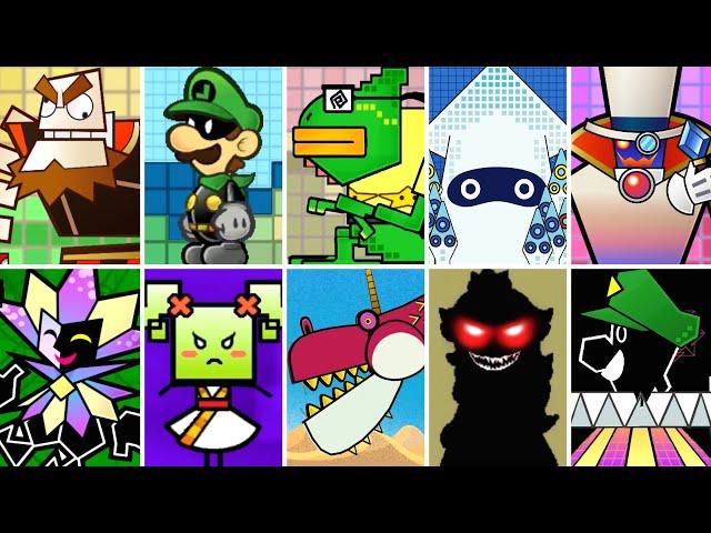 Super Paper Mario - All Bosses (No Damage)