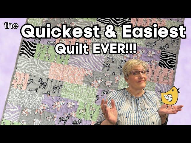 The FASTEST Quilt EVER ~ In Just Hours ~ WITH 1 LAYER CAKE!!