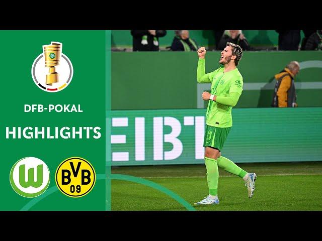 Joker Wind becomes match winner | VfL Wolfsburg vs. Borussia Dortmund 1-0 | Highlights | DFB-Pokal