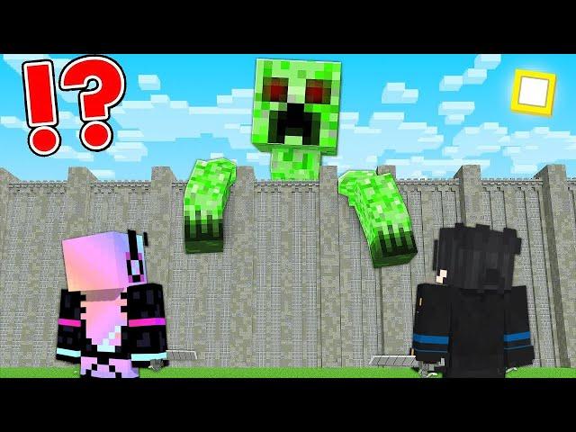 TITAN CREEPER Vs Village In Minecraft...