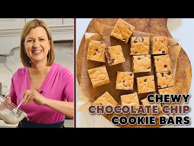 Anna Olson Teaches You How to Make CHOCOLATE CHIP COOKIE BARS!