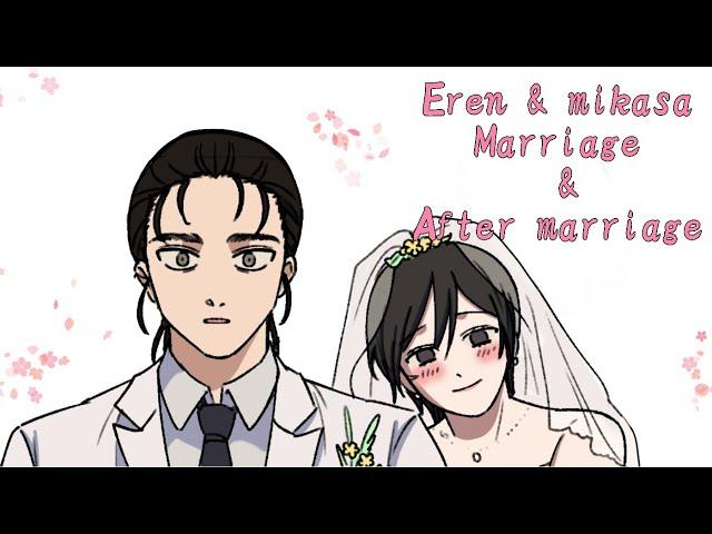 Aftet a  long wait Eren & Mikasa get married [Attack on titan] comic dub