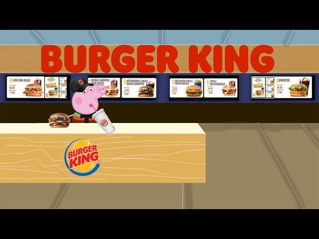 Peppa Pig Works at BURGER KING