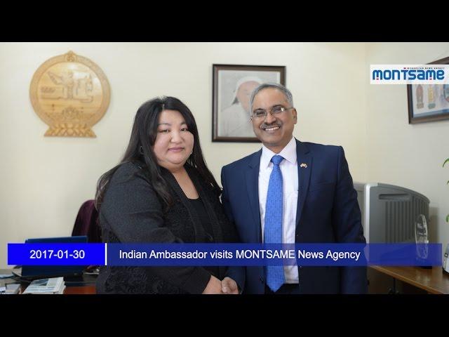 Indian Ambassador visits MONTSAME News Agency