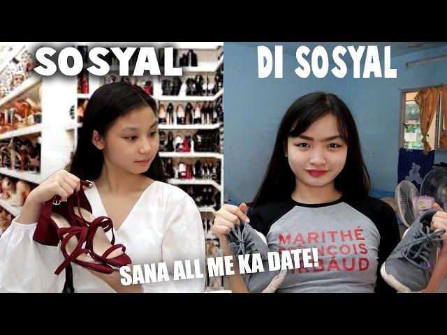 SOSYAL VS. DI SOSYAL kapag GIGIMIK WITH BARKADA | MORNING ROUTINE BAGO MAMASYAL | Aurea & Alexa