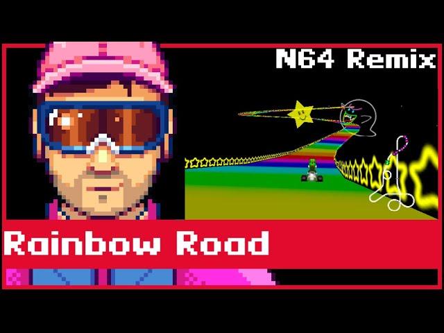Rainbow Road from Mario Kart 64 (BUTTON MASHER COVER)