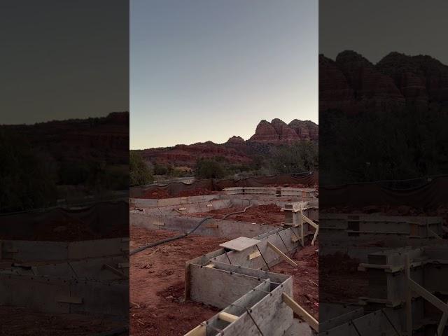 33 yards of stem wall in Sedona #concrete #pump #concretepump #bluecollar #concreteworks #steam