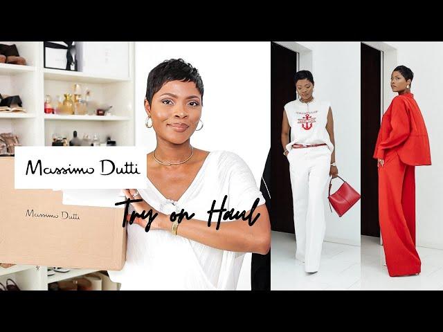 MASSIMO DUTTI HAUL & TRY ON | TRANSITIONAL HAUL 2024 | ama loves beauty