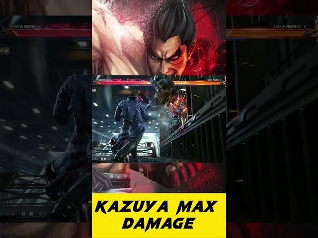 tekken 8 kazuya high damage wall combo #youtube #youtubeshorts #ytshorts #tekken8 #kazuyatekken8