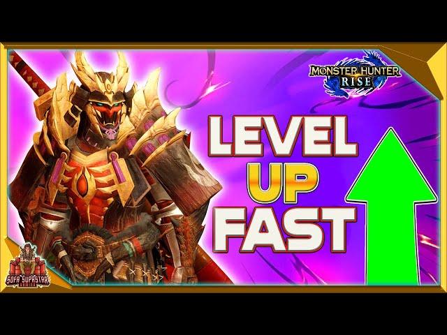 Monster Hunter Rise - How To Level Up Fast - Best Way To Increase Your Hunter Rank To 100 + Easy