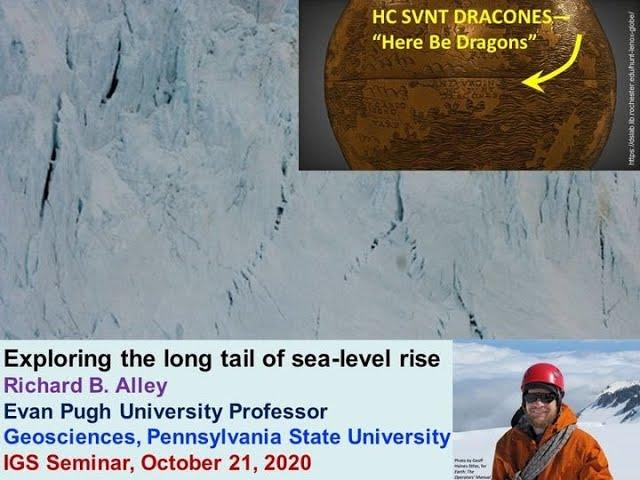 Richard Alley at the International Glaciological Society Global Seminar Series