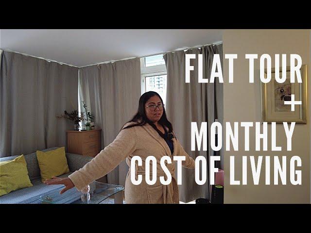 Flat Tour + My monthly cost of living in London, UK