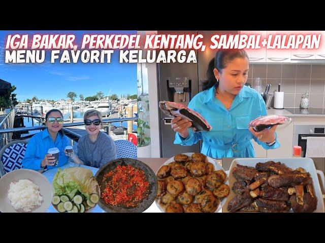 MENU FAVORIT IGA BAKAR, PERKEDEL KENTANG, SAMBAL DAN LALAPAN