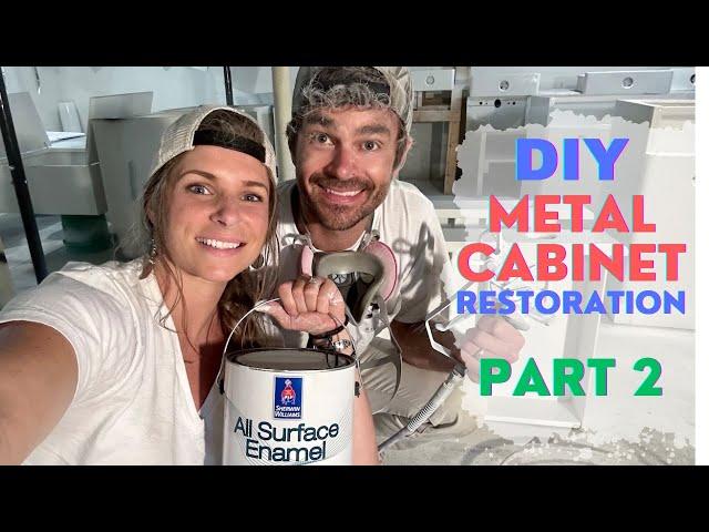 DIY Metal Cabinet Restoration | Pt. 2 (And A Surprise Ending!) Ep. 49