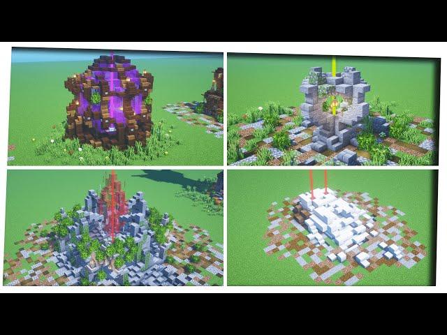 Minecraft: 7 Custom Beacon Designs! [Beacon Designs & Inspiration]