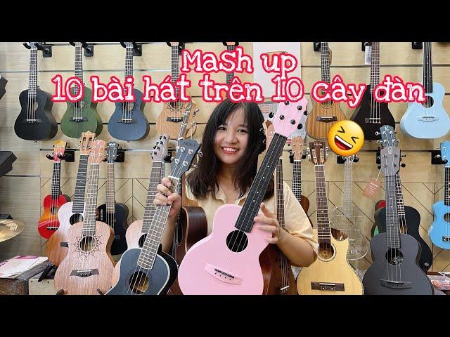 [Mash up] 10 bài hát trên 10 cây đàn Ukulele  Palm & Quạt