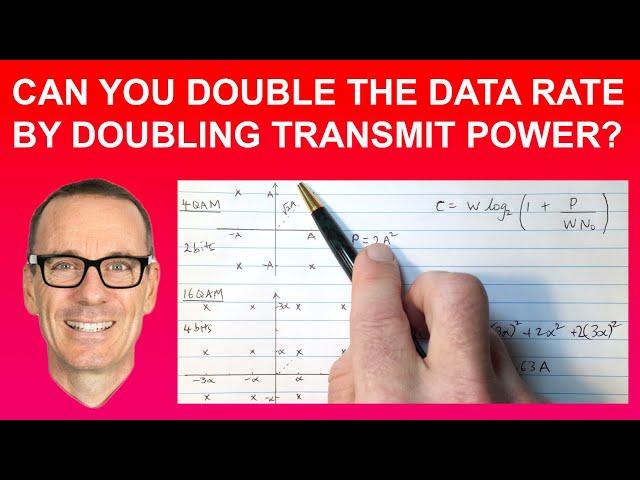 Can You Double the Data Rate by Doubling Transmit Power?