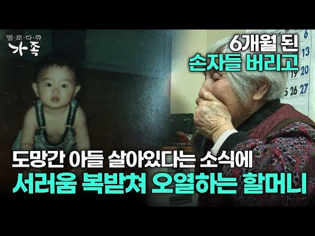 [다큐 ‘가족’ 97회 3부] 6개월 된 손자들 버리고 도망간 아들 살아있다는 소식에 서러움 복받쳐 오열하는 할머니