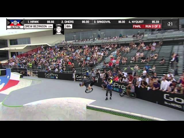 Drew Bezanson wins BMX Park silver