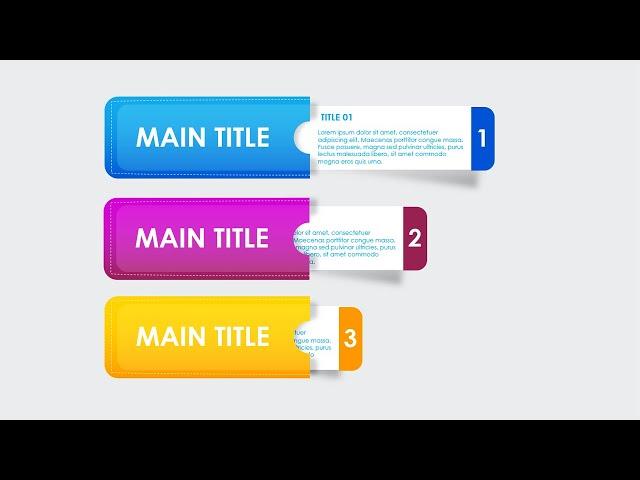 PowerPoint Animated slide with three options | Corporate Presentation