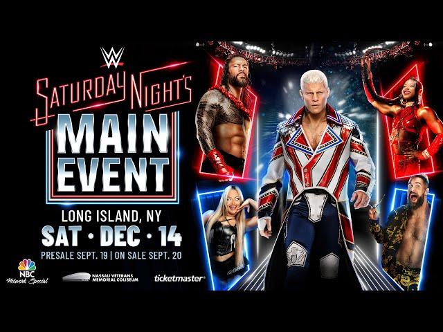 WWE Saturday Night's Main Event returns this December