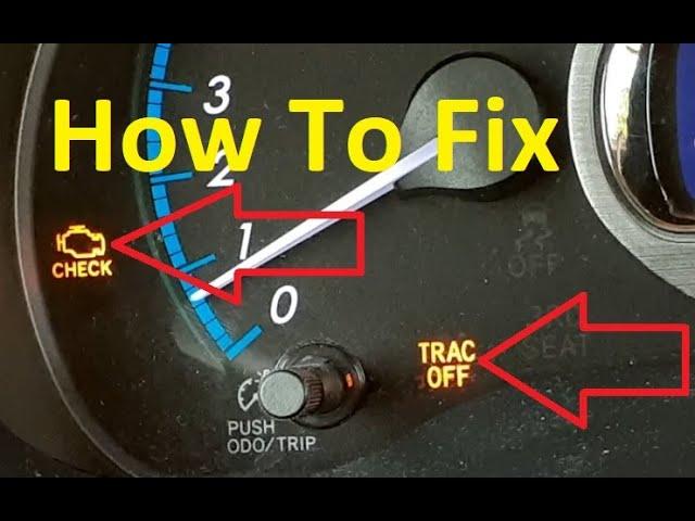 How to Fix Toyota Trac Off and Check Engine Light on at the Same Time