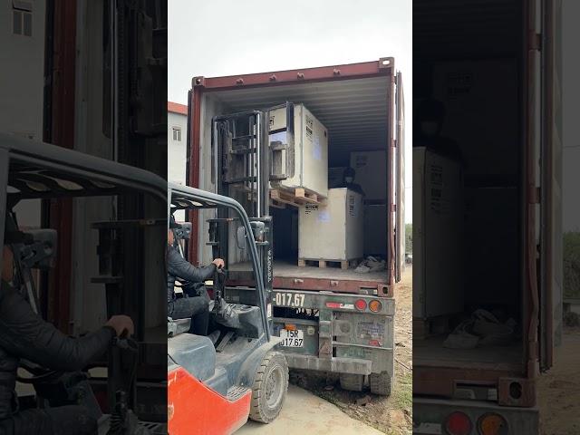 Nhập kho cont hàng máy ra vào lốp Coseng của Hongkong
