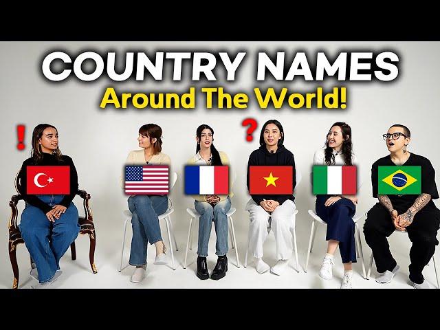 Country Names Differences in 6 Languages!! (Brazil, USA, France, Italy, Vietnam,Türkiye)