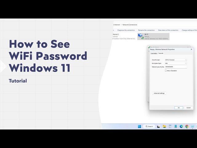 How to See WiFi Password Windows 11