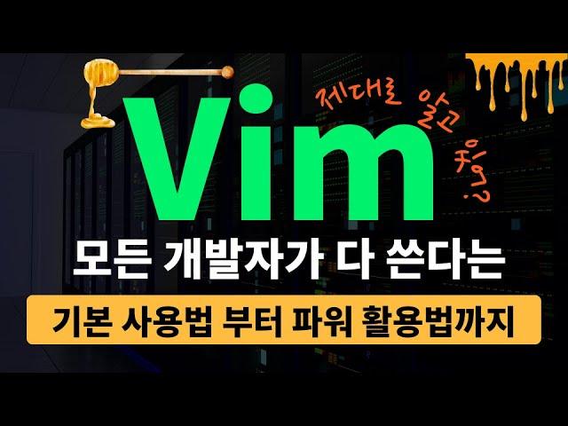 Vim 제대로 가르쳐 줌  (개발자라면 한번쯤 꼭 쓴다는 Vim)