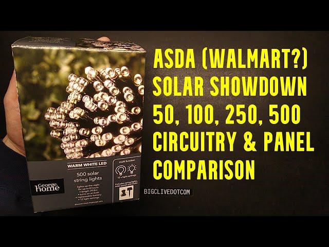 ASDA/Walmart George brand solar light showdown