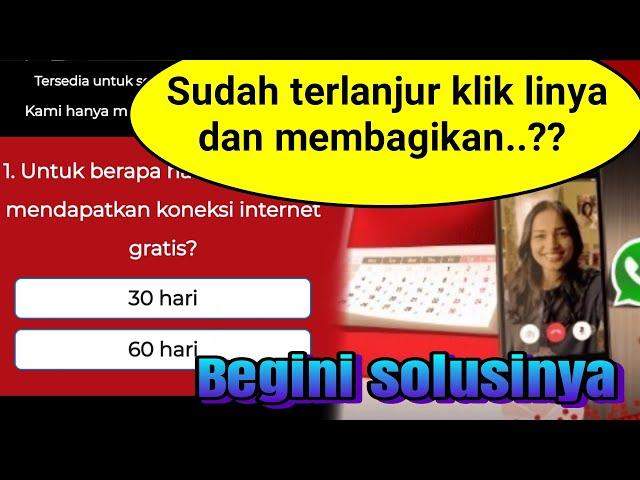 ANDA KENA PISHING..???  Solusi yang terlanjur klik link kuota internet gratis hoax