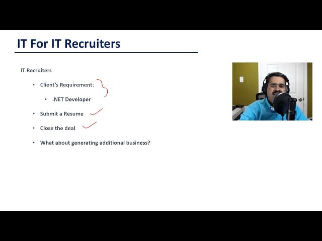 Recruiter Training - IT for IT Recruiters - Introduction (New Video 1)