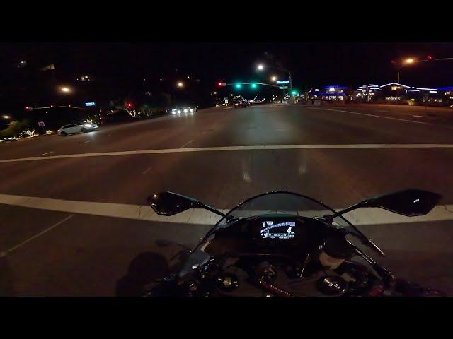 ASMR 2024 Ninja ZX6R Night Ride