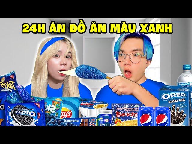 SAMMY THỬ THÁCH 24H ĂN TẤT CẢ ĐỒ ĂN MÀU XANH