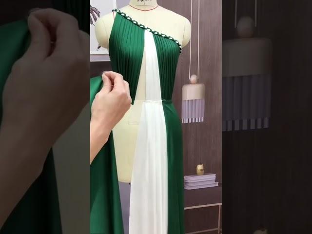 World’s Best Fashion Designer | White and Green Masterpiece #fashion #design