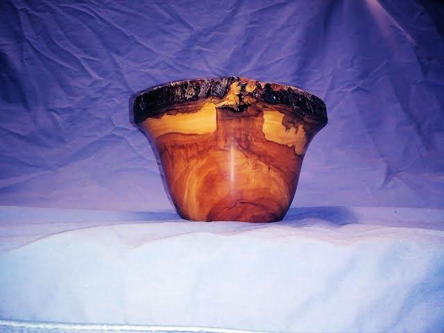 Woodturning an End Grain Apple Bowl