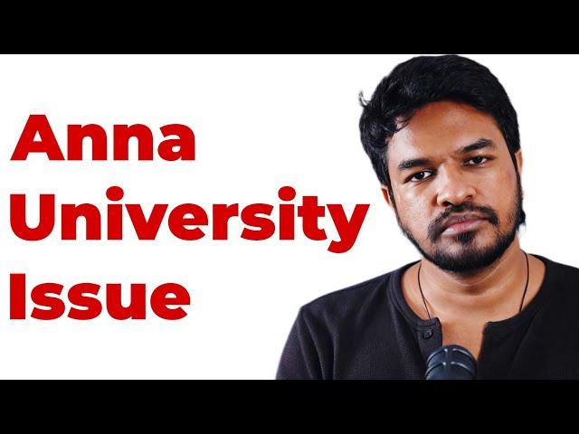 Anna University Issue | Madan Gowri | Tamil | MG Squad 