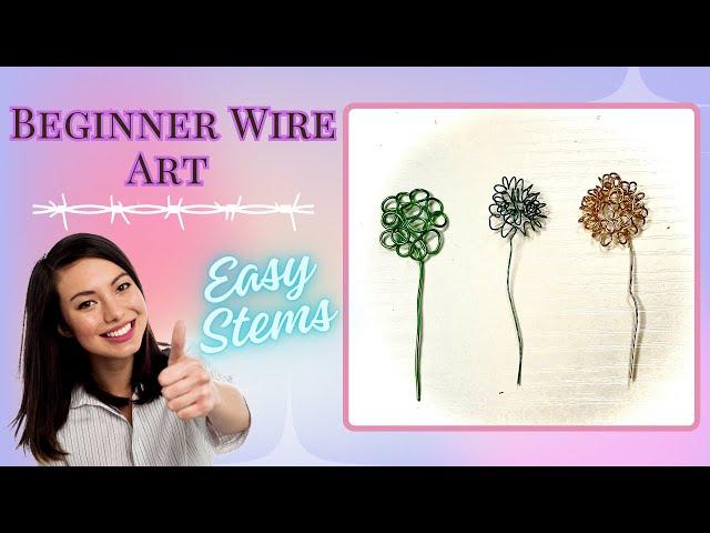 Easy Wire Wrapping Technique, Beginner wire art tutorial